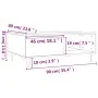 Smoked oak engineered wood coffee table 90x60x35 cm by vidaXL, Coffee table - Ref: Foro24-827065, Price: 72,43 €, Discount: %