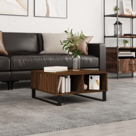 Engineered wood coffee table in brown oak, 60x60x30 cm by vidaXL, Coffee table - Ref: Foro24-827051, Price: 55,25 €, Discount: %