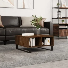 Engineered wood coffee table in brown oak, 60x60x30 cm by vidaXL, Coffee table - Ref: Foro24-827051, Price: 54,56 €, Discount: %