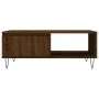 Mesa de centro madera de ingeniería roble marrón 90x60x35 cm de vidaXL, Mesas de centro - Ref: Foro24-827067, Precio: 61,20 €...