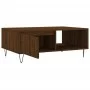 Mesa de centro madera de ingeniería roble marrón 90x60x35 cm de vidaXL, Mesas de centro - Ref: Foro24-827067, Precio: 61,20 €...