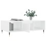 Glänzend weißer Couchtisch aus Holzwerkstoff, 104 x 60 x 35 cm von vidaXL, Couchtisch - Ref: Foro24-827078, Preis: 88,74 €, R...