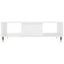 Glänzend weißer Couchtisch aus Holzwerkstoff, 104 x 60 x 35 cm von vidaXL, Couchtisch - Ref: Foro24-827078, Preis: 88,74 €, R...