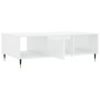 Glänzend weißer Couchtisch aus Holzwerkstoff, 104 x 60 x 35 cm von vidaXL, Couchtisch - Ref: Foro24-827078, Preis: 88,74 €, R...