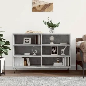 Betongraues Sperrholz-Sideboard 103,5 x 35 x 70 cm von vidaXL, Sideboards - Ref: Foro24-827112, Preis: 68,98 €, Rabatt: %