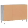 Concrete gray plywood sideboard 103.5x35x70 cm by vidaXL, Sideboards - Ref: Foro24-827112, Price: 68,96 €, Discount: %