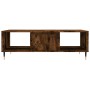 Mesa de centro madera de ingeniería roble ahumado 104x60x35 cm de vidaXL, Mesas de centro - Ref: Foro24-827081, Precio: 66,99...