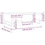 Weißer Couchtisch aus Holzwerkstoff, 104 x 60 x 35 cm von vidaXL, Couchtisch - Ref: Foro24-827092, Preis: 92,46 €, Rabatt: %