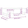 Weißer Couchtisch aus Holzwerkstoff, 104 x 60 x 35 cm von vidaXL, Couchtisch - Ref: Foro24-827092, Preis: 93,93 €, Rabatt: %