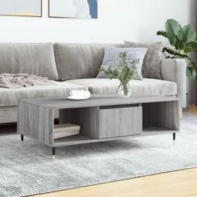 Sonoma gray engineered wood coffee table 104x60x35 cm by vidaXL, Coffee table - Ref: Foro24-827082, Price: 82,81 €, Discount: %