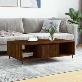 Couchtisch aus braunem Eichenholzwerkstoff, 104 x 60 x 35 cm von vidaXL, Couchtisch - Ref: Foro24-827083, Preis: 82,81 €, Rab...