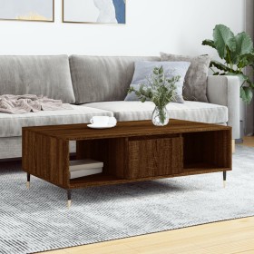 Mesa de centro madera de ingeniería roble marrón 104x60x35 cm de vidaXL, Mesas de centro - Ref: Foro24-827083, Precio: 84,11 ...