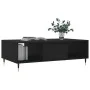 Black engineered wood coffee table 104x60x35 cm by vidaXL, Coffee table - Ref: Foro24-827077, Price: 67,75 €, Discount: %