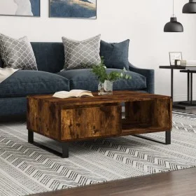 Smoked oak engineered wood coffee table 90x60x35 cm by vidaXL, Coffee table - Ref: Foro24-827073, Price: 70,70 €, Discount: %