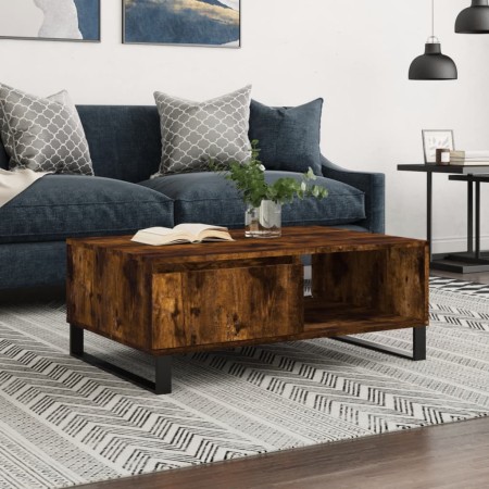 Smoked oak engineered wood coffee table 90x60x35 cm by vidaXL, Coffee table - Ref: Foro24-827073, Price: 71,64 €, Discount: %