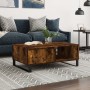 Mesa de centro madera de ingeniería roble ahumado 90x60x35 cm de vidaXL, Mesas de centro - Ref: Foro24-827073, Precio: 71,64 ...