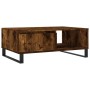 Smoked oak engineered wood coffee table 90x60x35 cm by vidaXL, Coffee table - Ref: Foro24-827073, Price: 71,64 €, Discount: %