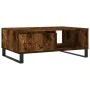 Smoked oak engineered wood coffee table 90x60x35 cm by vidaXL, Coffee table - Ref: Foro24-827073, Price: 70,70 €, Discount: %