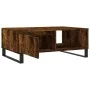 Smoked oak engineered wood coffee table 90x60x35 cm by vidaXL, Coffee table - Ref: Foro24-827073, Price: 70,70 €, Discount: %