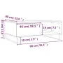 Smoked oak engineered wood coffee table 90x60x35 cm by vidaXL, Coffee table - Ref: Foro24-827073, Price: 70,70 €, Discount: %