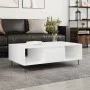 Glossy white engineered wood coffee table 104x60x35 cm by vidaXL, Coffee table - Ref: Foro24-827086, Price: 70,57 €, Discount: %