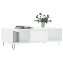 Glossy white engineered wood coffee table 104x60x35 cm by vidaXL, Coffee table - Ref: Foro24-827086, Price: 70,57 €, Discount: %