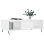 Glänzend weißer Couchtisch aus Holzwerkstoff, 104 x 60 x 35 cm von vidaXL, Couchtisch - Ref: Foro24-827086, Preis: 71,45 €, R...