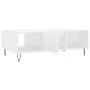 Glossy white engineered wood coffee table 104x60x35 cm by vidaXL, Coffee table - Ref: Foro24-827086, Price: 70,57 €, Discount: %