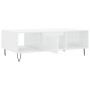 Glänzend weißer Couchtisch aus Holzwerkstoff, 104 x 60 x 35 cm von vidaXL, Couchtisch - Ref: Foro24-827086, Preis: 71,45 €, R...