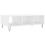 Glänzend weißer Couchtisch aus Holzwerkstoff, 104 x 60 x 35 cm von vidaXL, Couchtisch - Ref: Foro24-827086, Preis: 71,45 €, R...