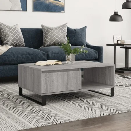 Sonoma gray engineered wood coffee table 90x60x35 cm by vidaXL, Coffee table - Ref: Foro24-827074, Price: 75,49 €, Discount: %
