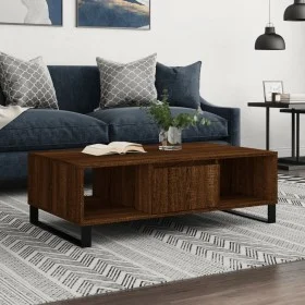 Brown oak engineered wood coffee table 104x60x35 cm by vidaXL, Coffee table - Ref: Foro24-827099, Price: 93,36 €, Discount: %