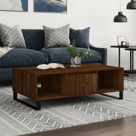 Couchtisch aus braunem Eichenholzwerkstoff, 104 x 60 x 35 cm von vidaXL, Couchtisch - Ref: Foro24-827099, Preis: 94,85 €, Rab...