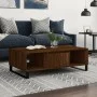 Brown oak engineered wood coffee table 104x60x35 cm by vidaXL, Coffee table - Ref: Foro24-827099, Price: 93,36 €, Discount: %