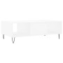 Weißer Couchtisch aus Holzwerkstoff, 104 x 60 x 35 cm von vidaXL, Couchtisch - Ref: Foro24-827084, Preis: 65,67 €, Rabatt: %