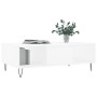 Weißer Couchtisch aus Holzwerkstoff, 104 x 60 x 35 cm von vidaXL, Couchtisch - Ref: Foro24-827084, Preis: 65,67 €, Rabatt: %