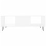 Weißer Couchtisch aus Holzwerkstoff, 104 x 60 x 35 cm von vidaXL, Couchtisch - Ref: Foro24-827084, Preis: 65,67 €, Rabatt: %