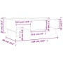 Center table made of Sonoma oak engineered wood 104x60x35 cm by vidaXL, Coffee table - Ref: Foro24-827079, Price: 66,99 €, Di...