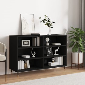 Schwarzes Sperrholz-Sideboard 103,5 x 35 x 70 cm von vidaXL, Sideboards - Ref: Foro24-827101, Preis: 73,31 €, Rabatt: %