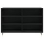 Aparador de madera contrachapada negro 103,5x35x70 cm de vidaXL, Aparadores - Ref: Foro24-827101, Precio: 73,23 €, Descuento: %