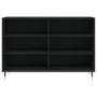 Aparador de madera contrachapada negro 103,5x35x70 cm de vidaXL, Aparadores - Ref: Foro24-827101, Precio: 72,33 €, Descuento: %