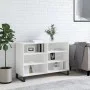 Hochglanzweißes Sperrholz-Sideboard 103,5 x 35 x 70 cm von vidaXL, Sideboards - Ref: Foro24-827118, Preis: 80,65 €, Rabatt: %
