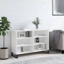 Hochglanzweißes Sperrholz-Sideboard 103,5 x 35 x 70 cm von vidaXL, Sideboards - Ref: Foro24-827118, Preis: 81,64 €, Rabatt: %