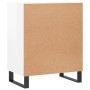 Sideboard aus Holzwerkstoff weiß glänzend 57x35x70 cm von vidaXL, Sideboards - Ref: Foro24-827142, Preis: 61,95 €, Rabatt: %
