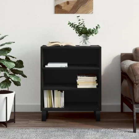 Black engineered wood sideboard 57x35x70 cm by vidaXL, Sideboards - Ref: Foro24-827141, Price: 58,42 €, Discount: %