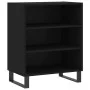Black engineered wood sideboard 57x35x70 cm by vidaXL, Sideboards - Ref: Foro24-827141, Price: 58,42 €, Discount: %