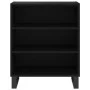 Black engineered wood sideboard 57x35x70 cm by vidaXL, Sideboards - Ref: Foro24-827141, Price: 58,42 €, Discount: %