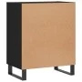 Black engineered wood sideboard 57x35x70 cm by vidaXL, Sideboards - Ref: Foro24-827141, Price: 58,42 €, Discount: %