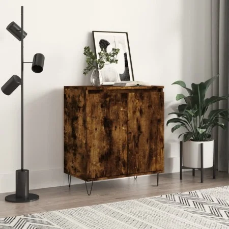 Sperrholz Sideboard geräucherte Eiche Farbe 60x35x70 cm von vidaXL, Sideboards - Ref: Foro24-827161, Preis: 65,61 €, Rabatt: %