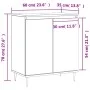 Smoked oak plywood sideboard 60x35x70 cm by vidaXL, Sideboards - Ref: Foro24-827153, Price: 58,71 €, Discount: %